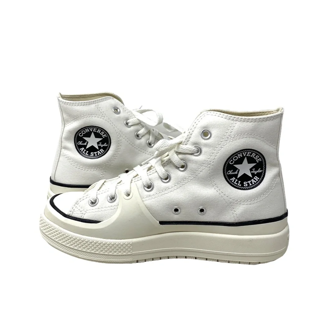 Converse Ctas Construct High Shoes Skate Women Size Casual White Canvas A02832C